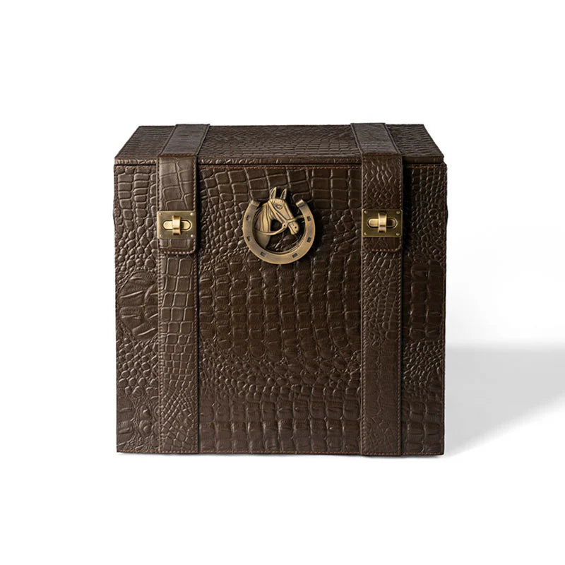 Picnic Bar – Brown Leather Portable Bar