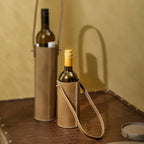 Modella Stylish Wine Bottle Carrier – Taupe