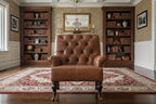 Colonial Brown Chesterfield One Seater Sofas
