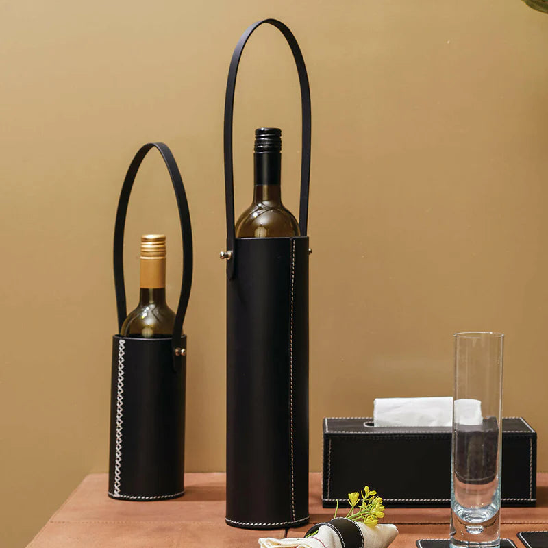Modella Stylish Wine Bottle Carrier – Black